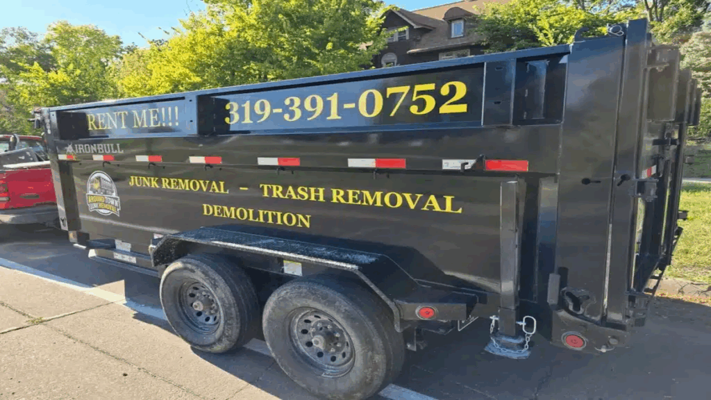 Around-Town-Junk-Removal Trailer in Lone Tree, Iowa and the surrounding Johnson County area